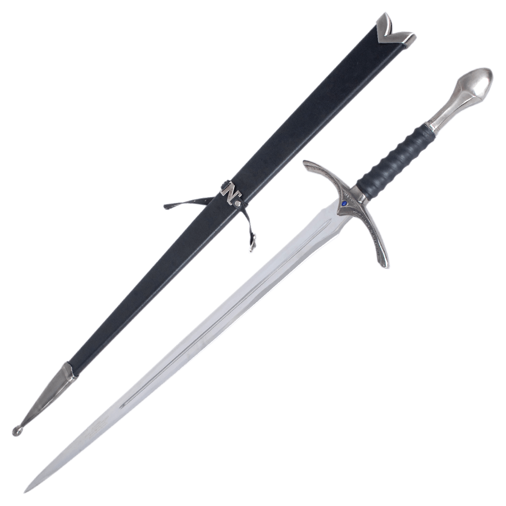 Replica Glamdring Gandalf Sword with Black Scabbard 