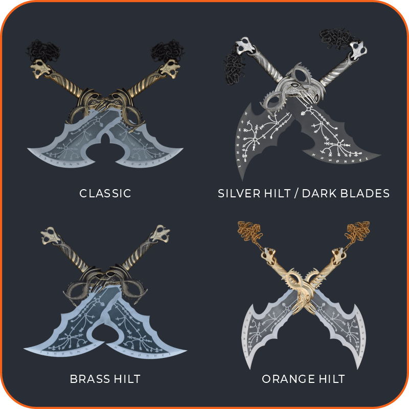 Kratos Blades of Chaos Variants